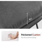 MCombo Set of 2 Accent Chair with Ottoman, Leathaire Fabric LW951