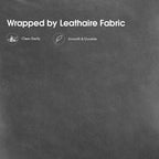 MCombo Set of 2 Accent Chair with Ottoman, Leathaire Fabric LW951