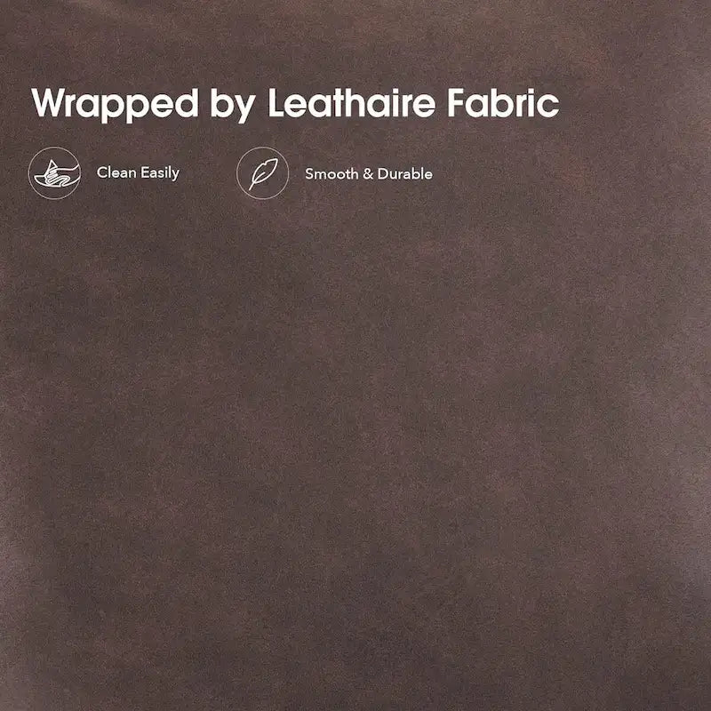 MCombo Set of 2 Accent Chair with Ottoman, Leathaire Fabric LW951