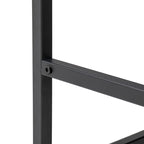 Glitzhome Set of 2 24W Modern PU Leather Button-tufted Ottoman Foot stool