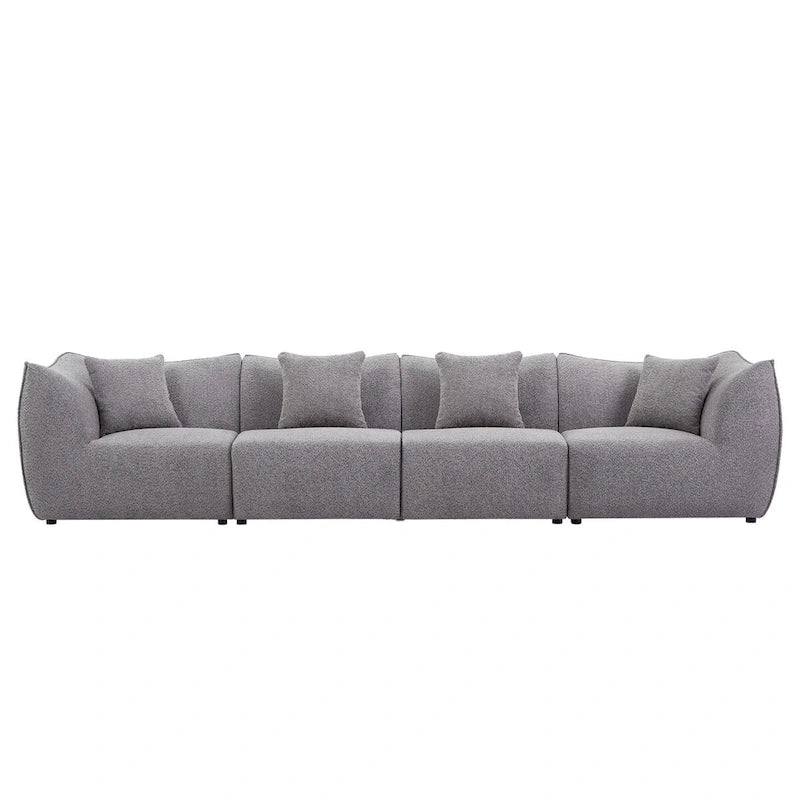 Comfy Sofa Couch Convertible Modular Sectional Sofa with Deep Seats 3/4 Seater Sofa