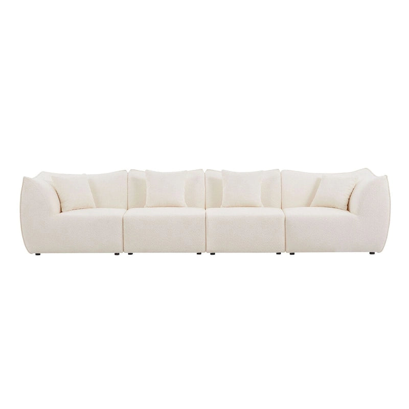 Comfy Sofa Couch Convertible Modular Sectional Sofa with Deep Seats 3/4 Seater Sofa