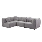 Comfy Sofa Couch Convertible Modular Sectional Sofa with Deep Seats 3/4 Seater Sofa