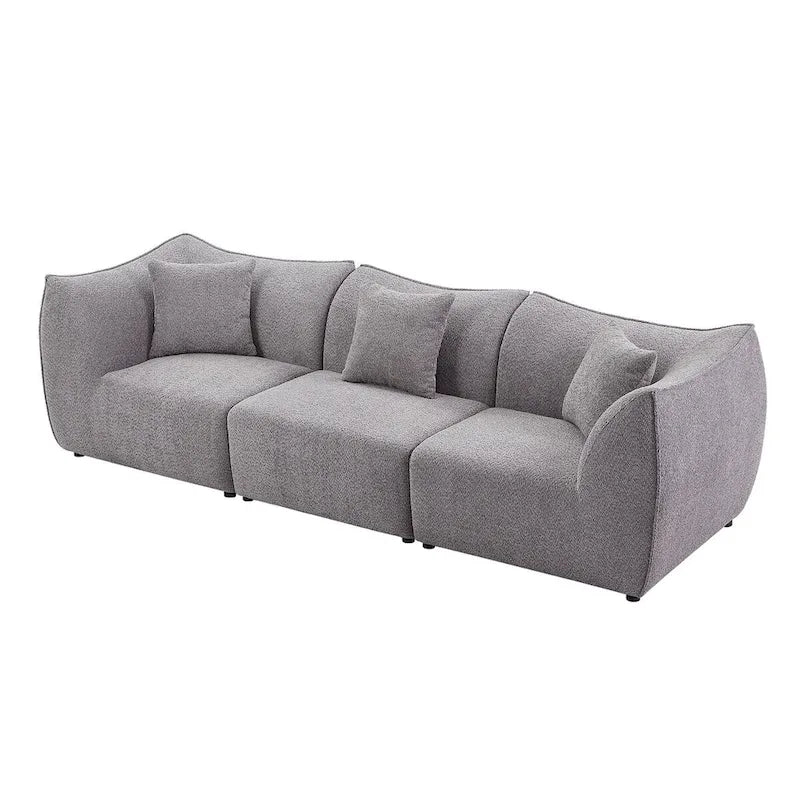 Comfy Sofa Couch Convertible Modular Sectional Sofa with Deep Seats 3/4 Seater Sofa