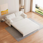 Queen Pull Out Sofa Bed, 3-in-1 Convertible Sleeper Sofa with Side Storage