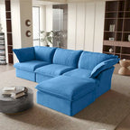 Modular Sectional Fabric Sofa,Extra Large L Shaped Couch with Reversible Chaise Modular Sectional Couch
