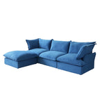 Modular Sectional Fabric Sofa,Extra Large L Shaped Couch with Reversible Chaise Modular Sectional Couch
