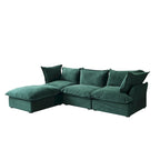 Modular Sectional Fabric Sofa,Extra Large L Shaped Couch with Reversible Chaise Modular Sectional Couch