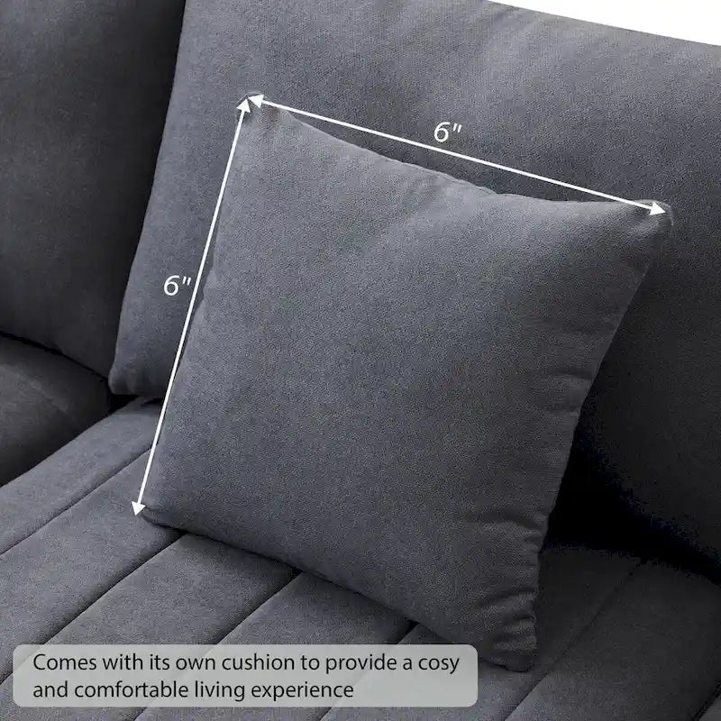 Modern Sectional Sofa with Vertical Stripes