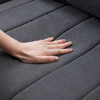 Modern Sectional Sofa with Vertical Stripes