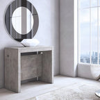 ERIKA Modern Extendable Console Table Dining Table - 31.5 W x 17.5 D x 30 H ( Ext: 17.5 - 73 W )