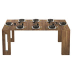 ERIKA Modern Extendable Console Table Dining Table - 31.5 W x 17.5 D x 30 H ( Ext: 17.5 - 73 W )