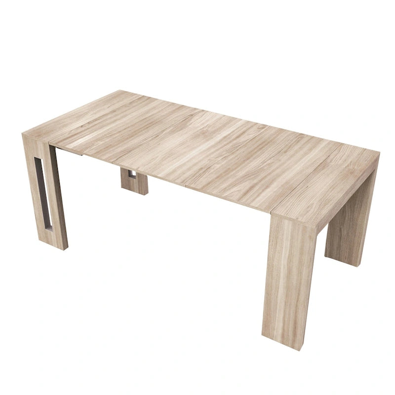 ERIKA Modern Extendable Console Table Dining Table - 31.5 W x 17.5 D x 30 H ( Ext: 17.5 - 73 W )