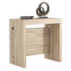 ERIKA Modern Extendable Console Table Dining Table - 31.5 W x 17.5 D x 30 H ( Ext: 17.5 - 73 W )