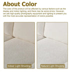 HOOOWOOO Modern L-Shaped Corduroy Upholstery Couch Reversible Chaise Sofa