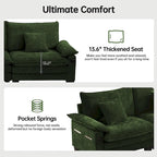 Oversized Sectional Sofa Couch Modular Sectional Sofa with Reversible Ottomans