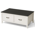 Coffee Table with Hidden Storage, 2 Drawers and Flip Top Storage with Lift Hinges - See Details