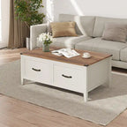 Coffee Table with Hidden Storage, 2 Drawers and Flip Top Storage with Lift Hinges - See Details