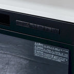 68 Modern RGB LED White TV Stands Console with 36 Fireplace