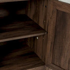 58-inch Farmhouse Electric Fireplace TV Stands Console Table with Electric Fireplace