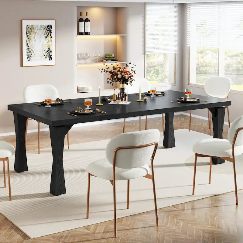 70.86-In Large Dining Table for 6-8 People, Modern Kitchen Table