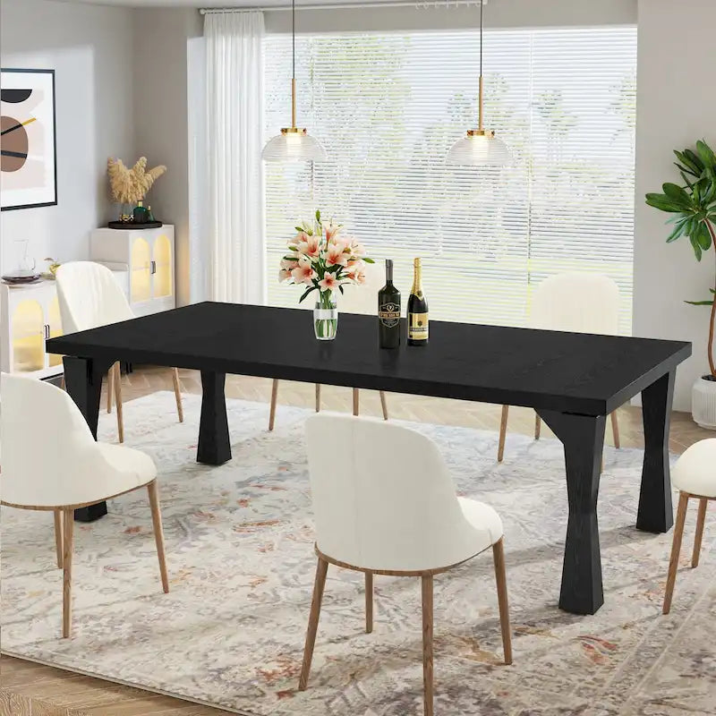 70.86-In Large Dining Table for 6-8 People, Modern Kitchen Table