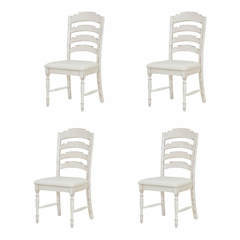 9-Piece Extendable Dining Table Set with Removable Leaf and 8 Upholstered Dining Chairs