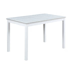 5 Piece Wooden Dining Table Set, Kitchen Table Set with a Rectangular Table and 4 Upholstered Chairs