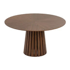 Modrest Weiss Mid-Century Modern Walnut Round Dining Table