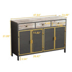 Modern Furniture Decor Sideboard with Drawers and Doors