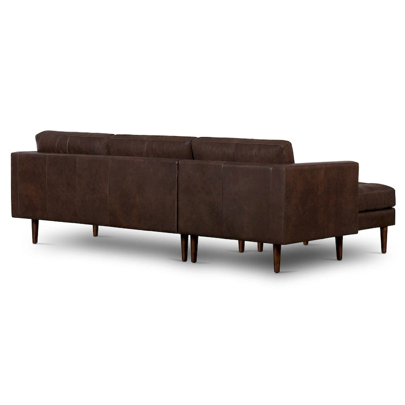 Poly & Bark Napa 104.5 Left Sectional Sofa - Full Grain Genuine Italian Leather