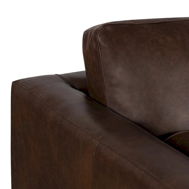 Poly & Bark Napa 104.5 Left Sectional Sofa - Full Grain Genuine Italian Leather