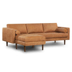 Poly & Bark Napa 104.5 Left Sectional Sofa - Full Grain Genuine Italian Leather