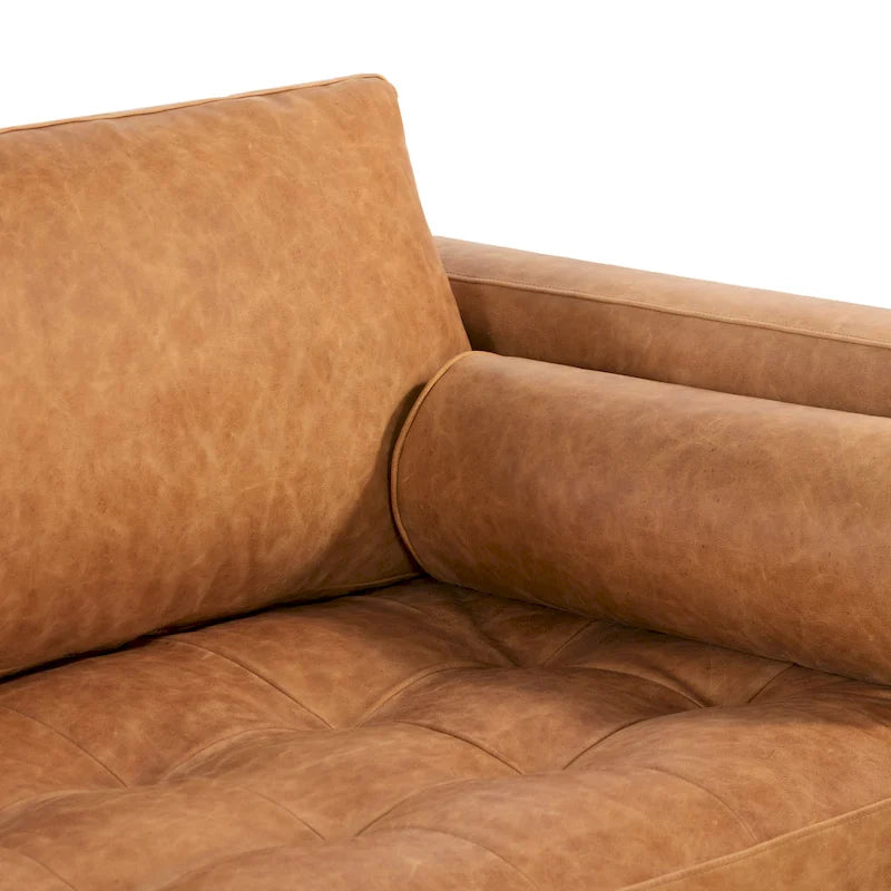 Poly & Bark Napa 104.5 Left Sectional Sofa - Full Grain Genuine Italian Leather