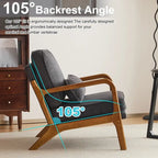 2-pc Upholstered Linen Blend Accent Chair