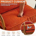 2-pc Upholstered Linen Blend Accent Chair