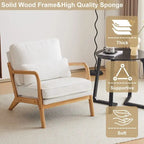 2-pc Upholstered Linen Blend Accent Chair