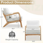 2-pc Upholstered Linen Blend Accent Chair