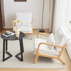 2-pc Upholstered Linen Blend Accent Chair