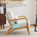 2-pc Upholstered Linen Blend Accent Chair