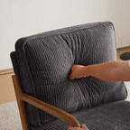 2-pc Upholstered Linen Blend Accent Chair