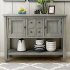 Buffet Sideboard Console Table with Bottom Shelf