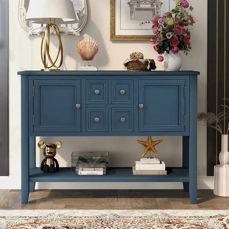 Buffet Sideboard Console Table with Bottom Shelf
