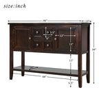Buffet Sideboard Console Table with Bottom Shelf