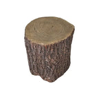 Faux Oak Stump Cover for Yard - Round Tree Stump Table Garden Stools