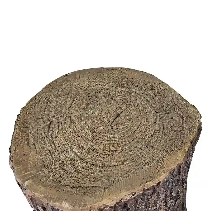 Faux Oak Stump Cover for Yard - Round Tree Stump Table Garden Stools