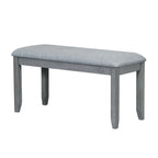 Contemporary 6-Piece 78 Inch Extendable Pedestal Dining Table Set