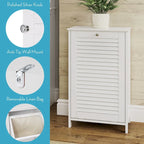 RiverRidge Ellsworth Tilt-Out Laundry Hamper Cabinet with Removable Cloth Storage Bag - White