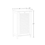 RiverRidge Ellsworth Tilt-Out Laundry Hamper Cabinet with Removable Cloth Storage Bag - White