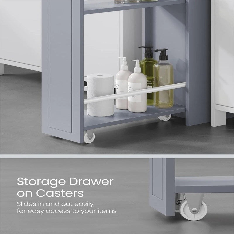 Small Bathroom Storage Cabinet - 15.7D x 7W x 27.5H